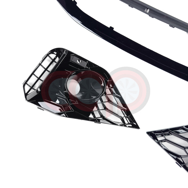 2020-2025 B9.5 Audi A4/S4 CAP Front Bumper | B9.5 Audi RS4 Bumper - V2