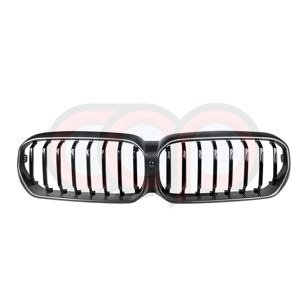2021-2023 BMW G30 5 Series LCI - Dry Carbon Fiber Single Slat Grille
