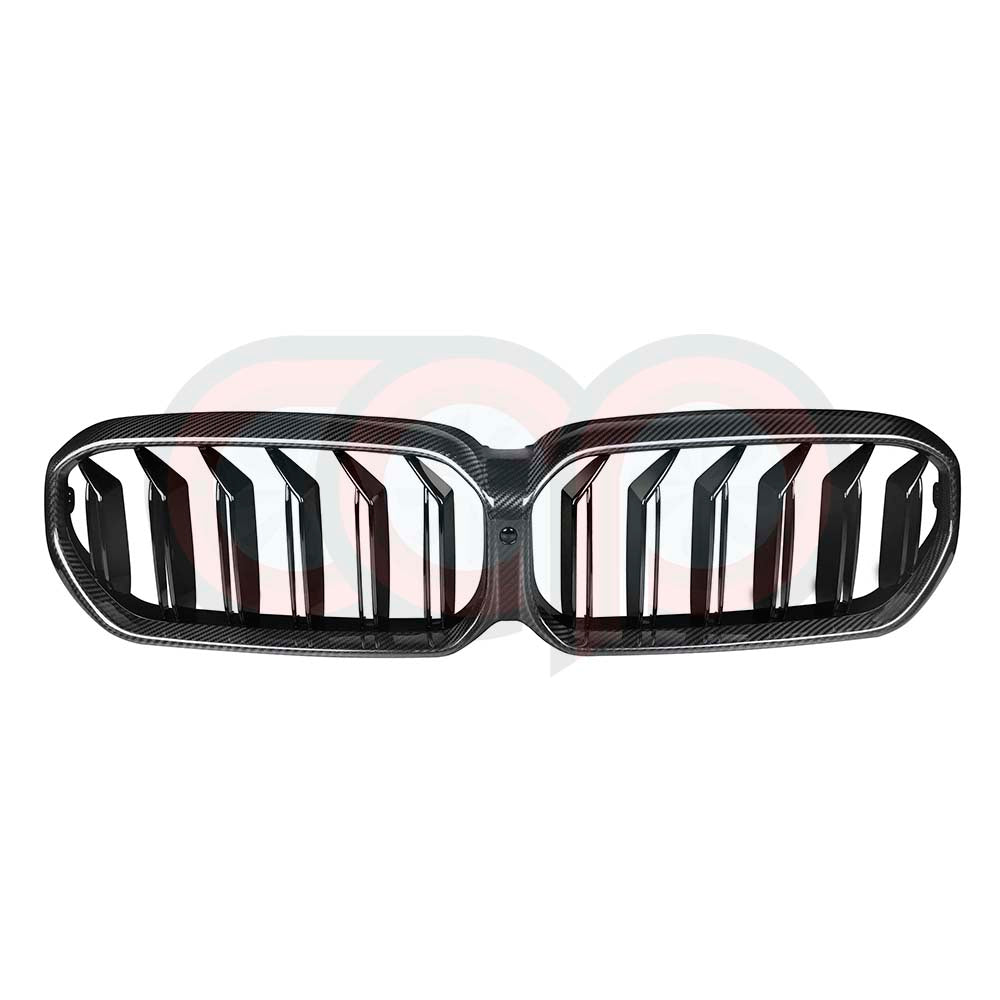 2021-2023 BMW G30 5 Series LCI - Dry Carbon Fiber Dual Slats Grille