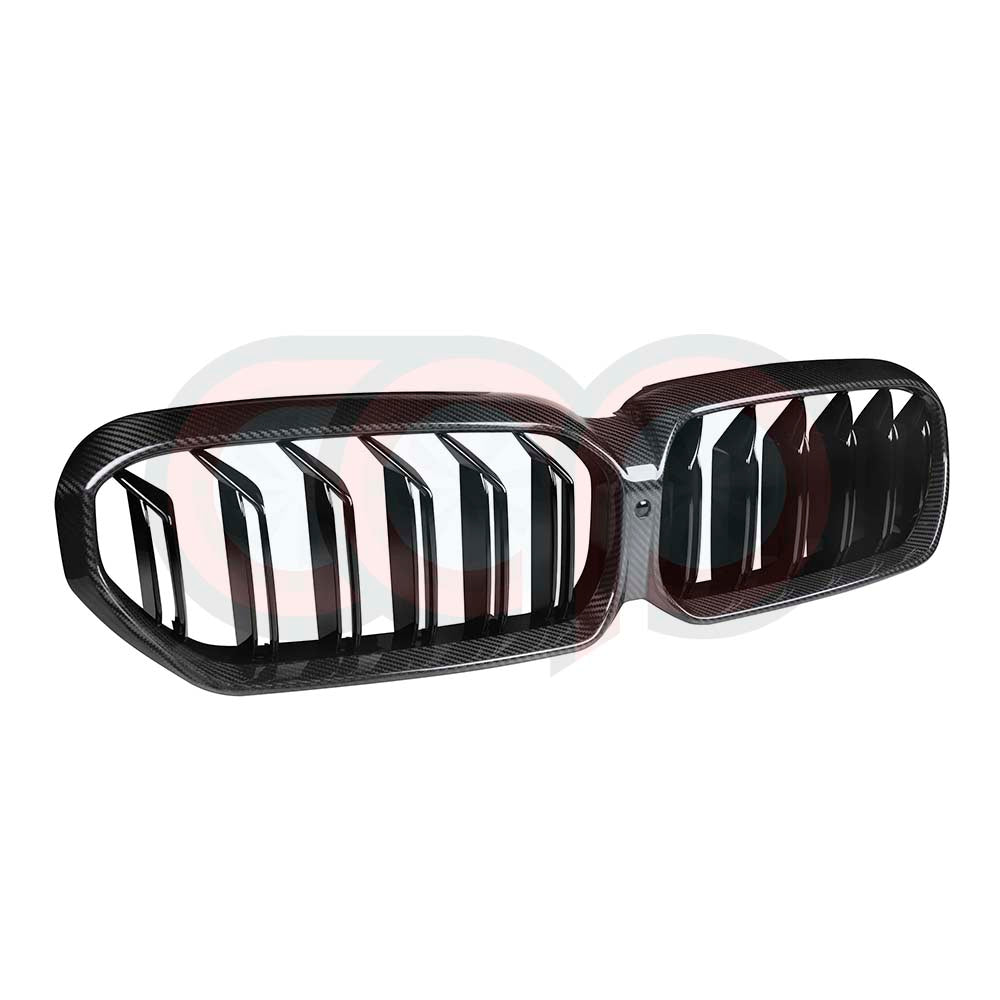 2021-2023 BMW G30 5 Series LCI - Dry Carbon Fiber Dual Slats Grille