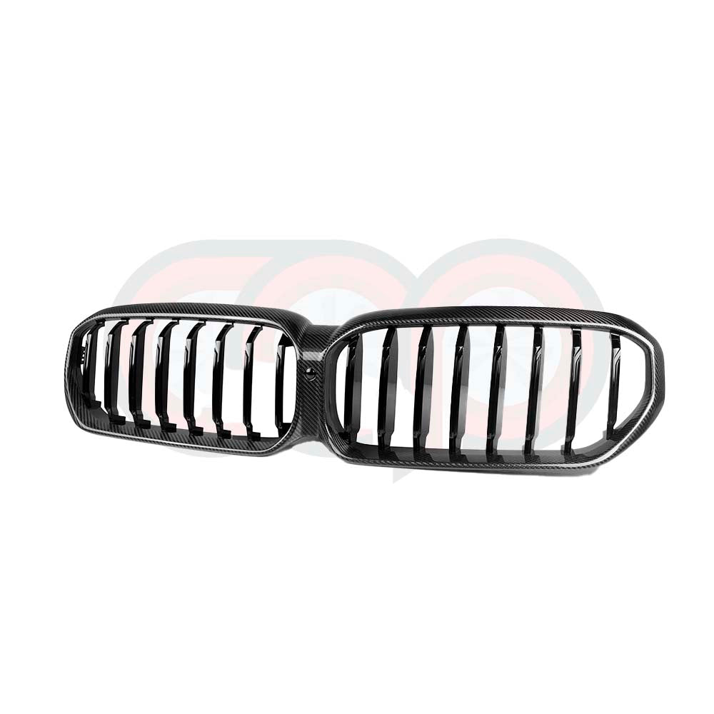 2021-2023 BMW G30 5 Series LCI - Dry Carbon Fiber Single Slat Grille