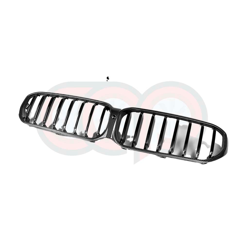 2021-2023 BMW G30 5 Series LCI - Dry Carbon Fiber Single Slat Grille