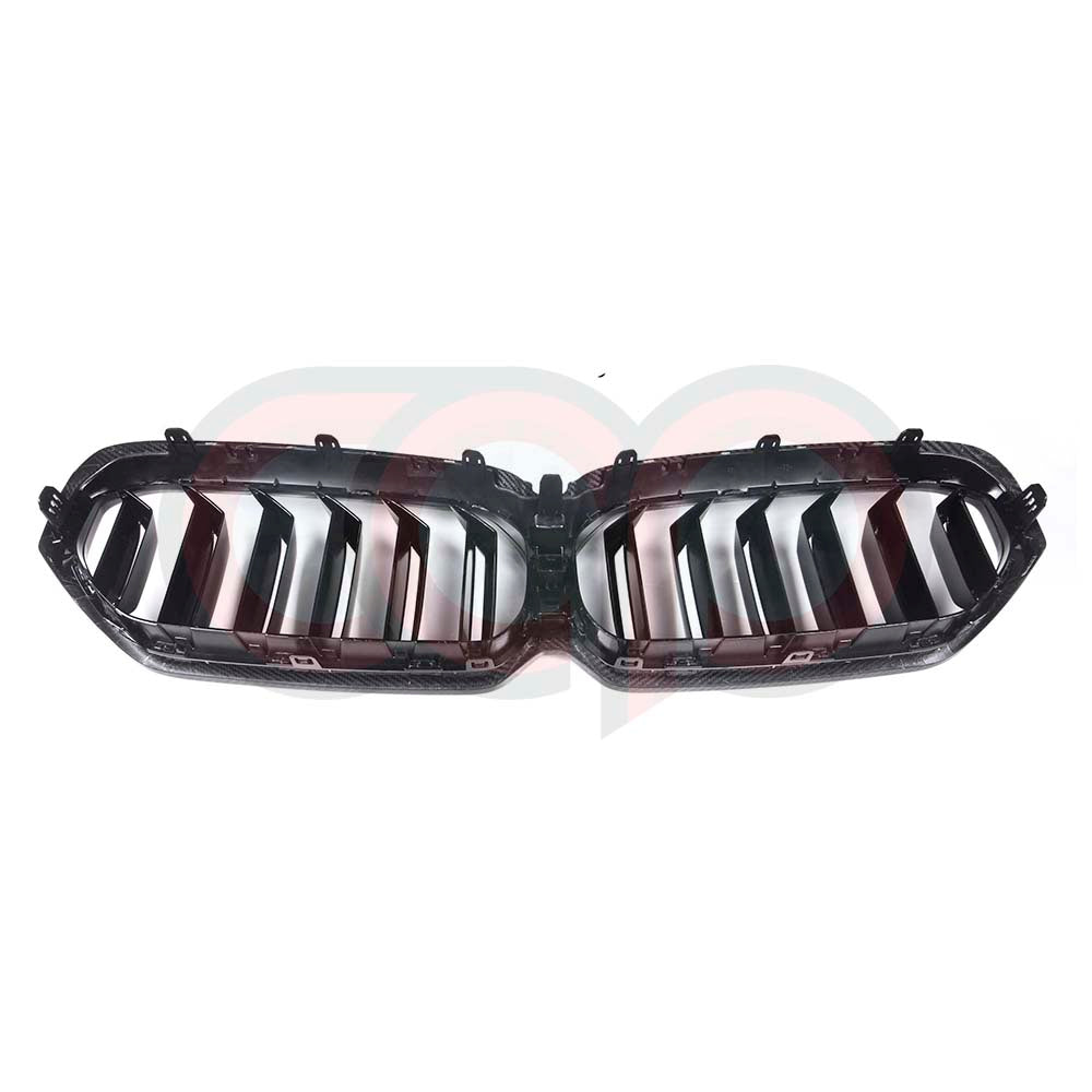 2021-2023 BMW G30 5 Series LCI - Dry Carbon Fiber Dual Slats Grille