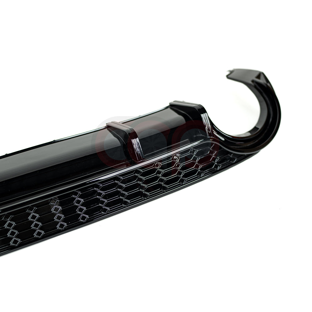 2021-2024 8Y Audi A3 S-Line/S3 - CAP Gloss Black RS3 Style Rear Diffuser with RS Exhaust Tips