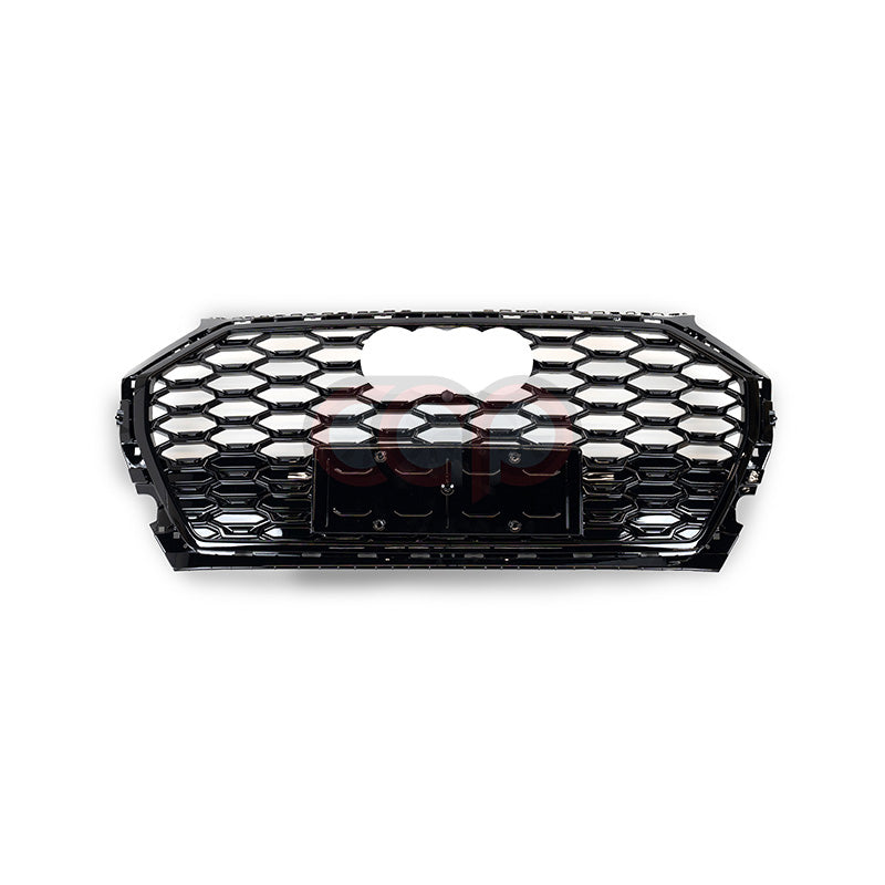 2021-2024 B9.5/FY.5 Audi RSQ5 Honeycomb Grille Quattro | B9.5 Audi Q5/SQ5 - V2 Black Frame Black Mesh