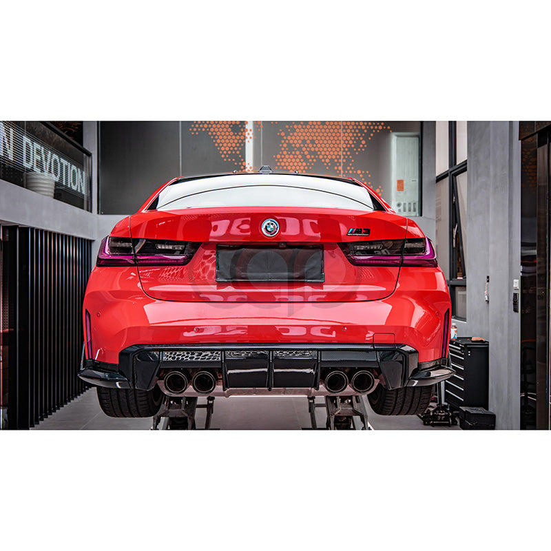 2021-2024 BMW G80 M3 & G82/G83 M4 - CAP Pre Preg Carbon Fiber Diffuser - Euro Style