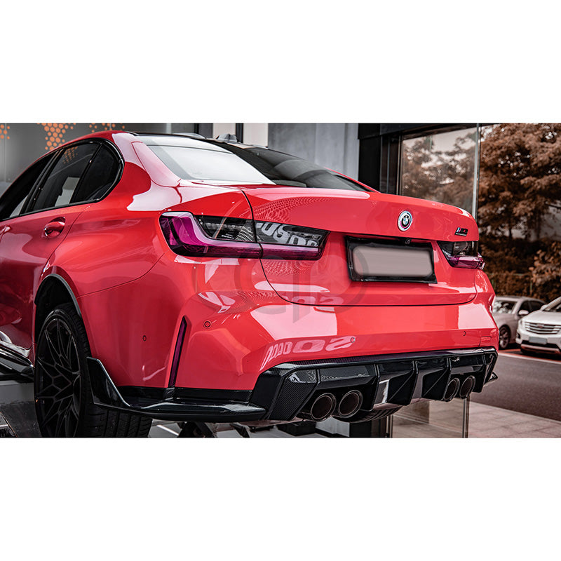 2021-2024 BMW G80 M3 & G82/G83 M4 - CAP Pre Preg Carbon Fiber Diffuser - Euro Style