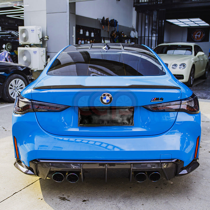 2021-2024 BMW G80 M3 & G82/G83 M4 - CAP Pre Preg Carbon Fiber Diffuser - Euro Style