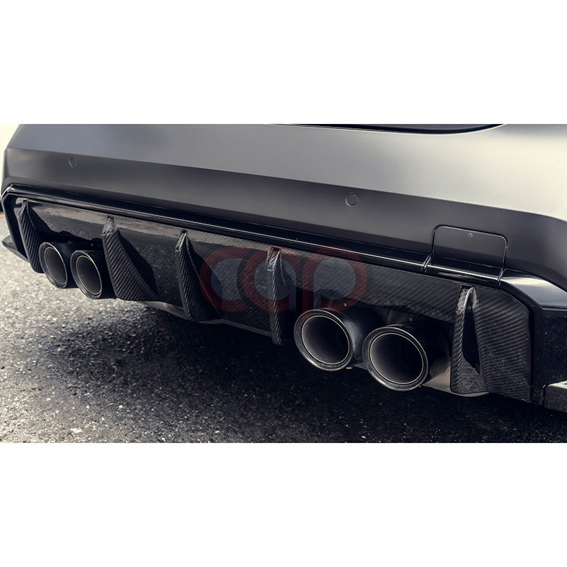 2021-2024 BMW G80 M3 & G82/G83 M4 - CAP Pre Preg Carbon Fiber Diffuser - OEM Style