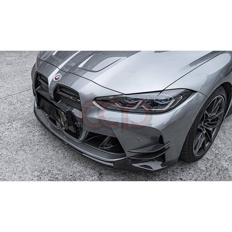 2021-2024 BMW G80 M3 & G82/G83 M4 - Pre Preg Carbon Fiber Front Canards - AC Style