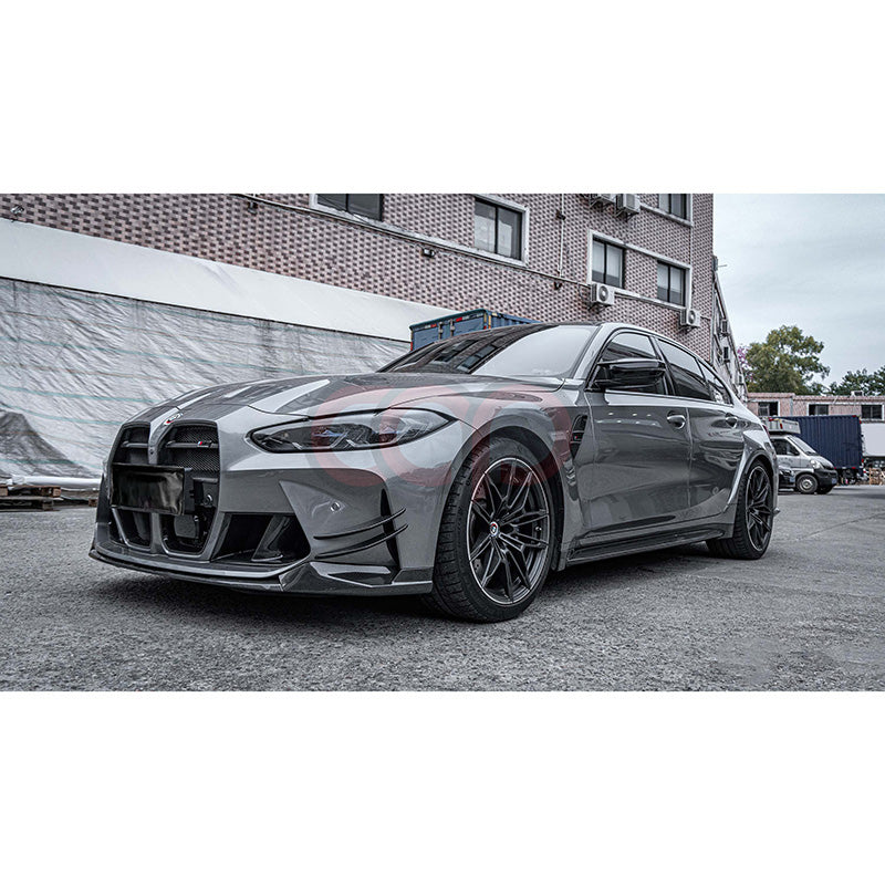 2021-2024 BMW G80 M3 & G82/G83 M4 - Pre Preg Carbon Fiber Front Canards - AC Style