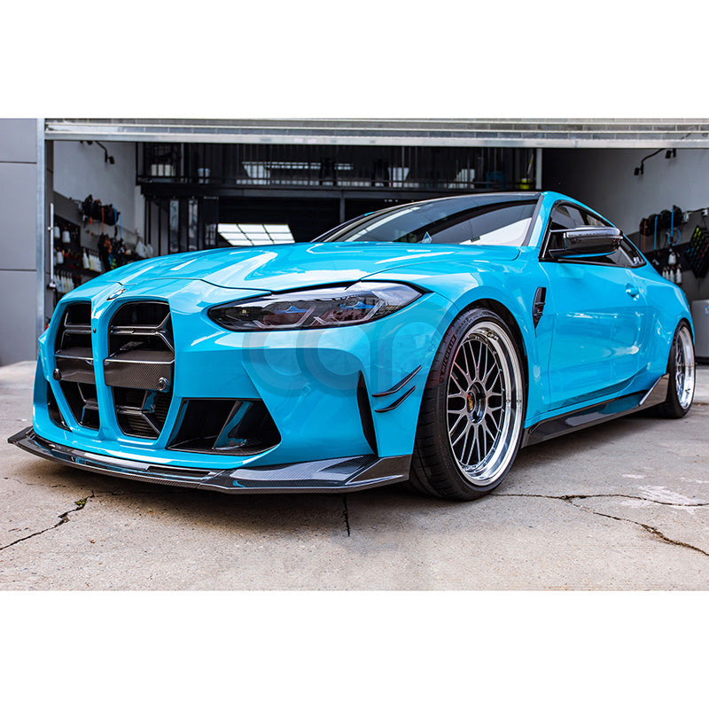 2021-2024 BMW G80 M3 & G82/G83 M4 - V Style - CAP Pre Preg Carbon Fiber Front Lip