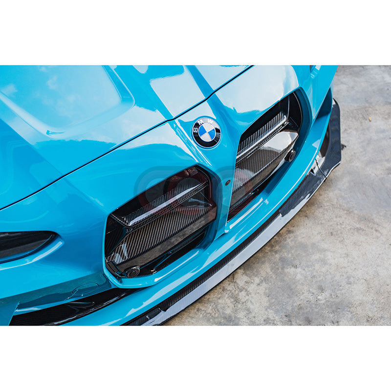 2021-2024 BMW G80 M3 & G82/G83 M4 - V Style - CAP Pre Preg Carbon Fiber Front Lip
