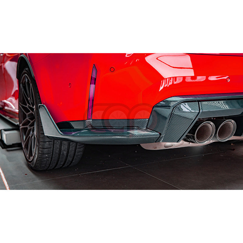 2021-2024 BMW G80 M3 G82 M4 - Pre Preg Carbon Fiber Rear Canards - M Performance Style