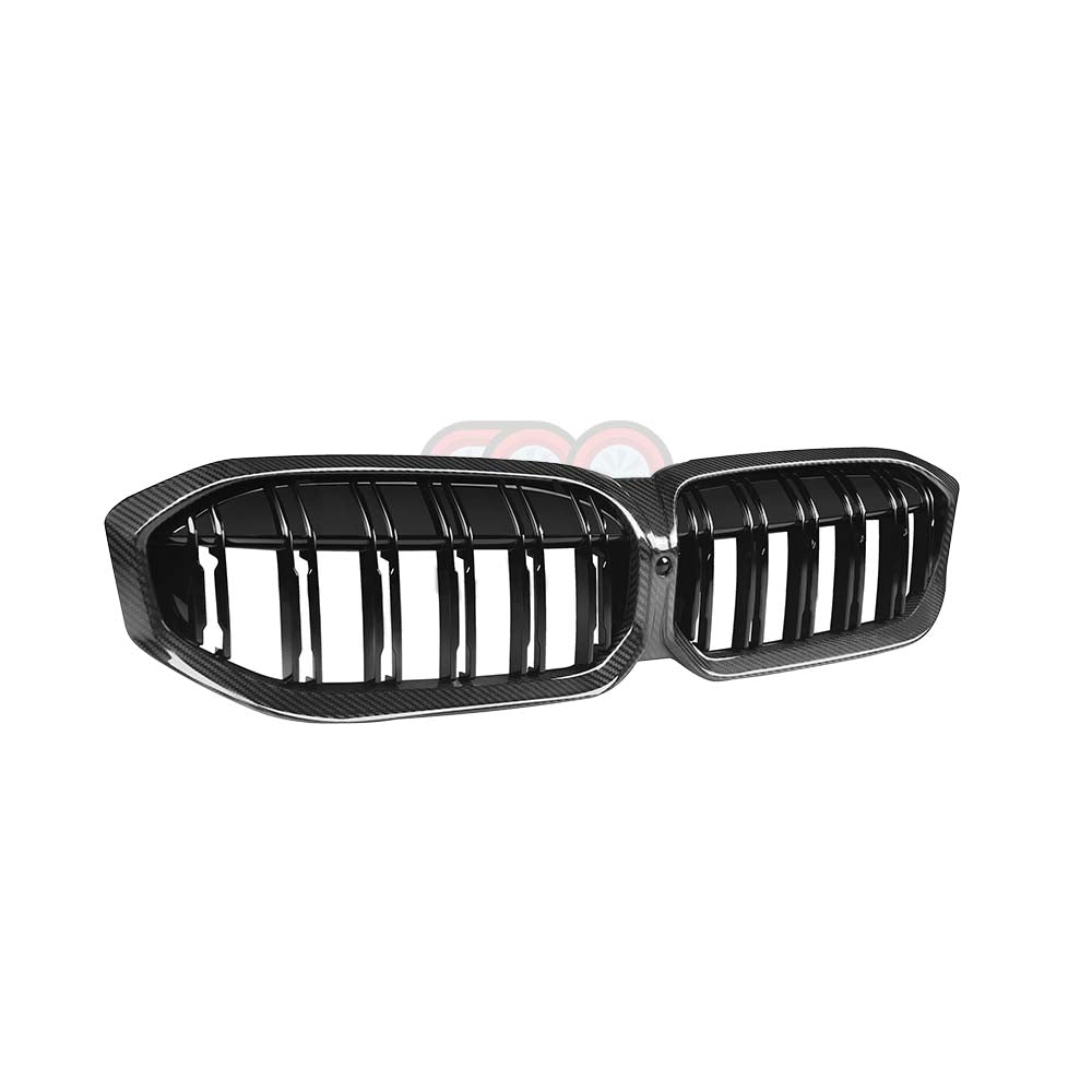 2023-2025 BMW G20 3 Series LCI - Dry Carbon Fiber Dual Slats Grille
