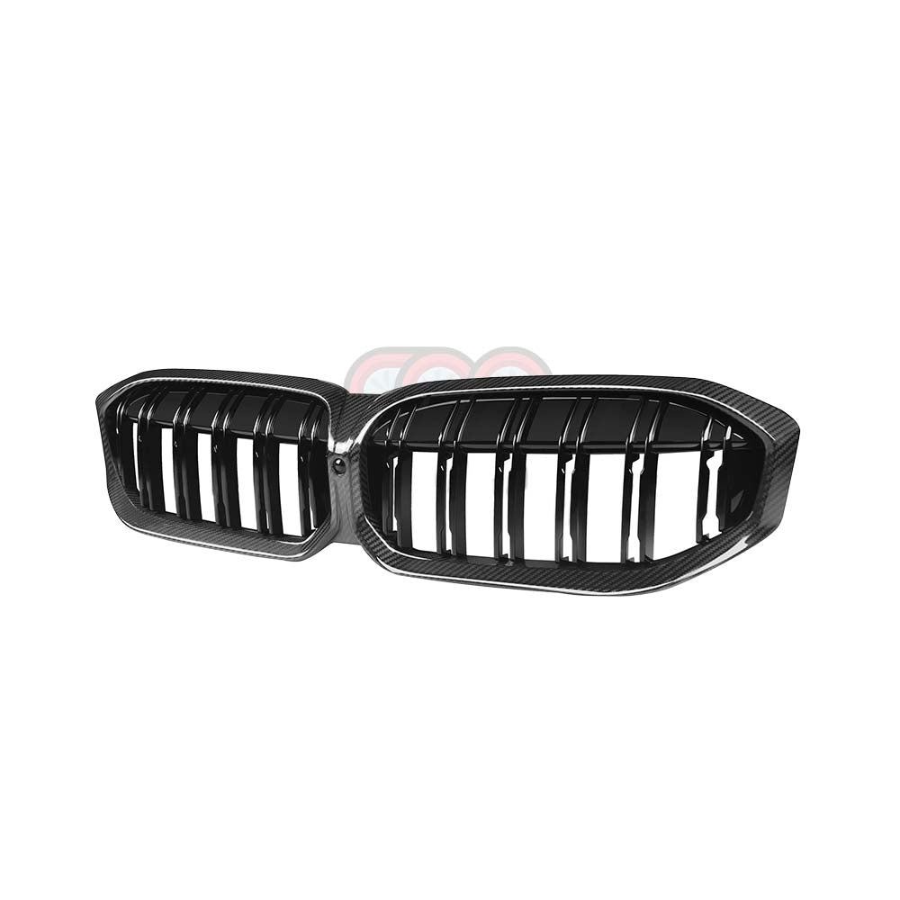 2023-2025 BMW G20 3 Series LCI - Dry Carbon Fiber Dual Slats Grille