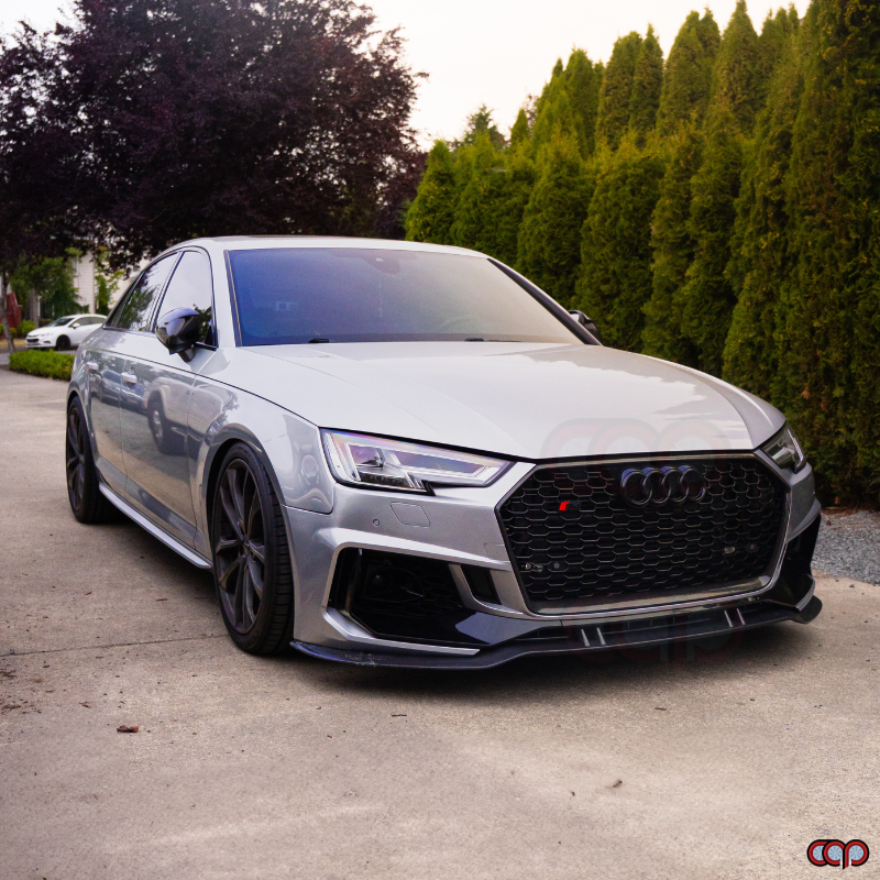 2017-2019 B9 Audi A4/S4 CAP Front Bumper V2 - CAP Carbon Fiber Front Lip