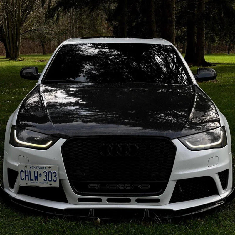 2010-2016 B8 & B8.5 CAP RS4 Front Bumper V1 - CAP Carbon Fiber Front Lip