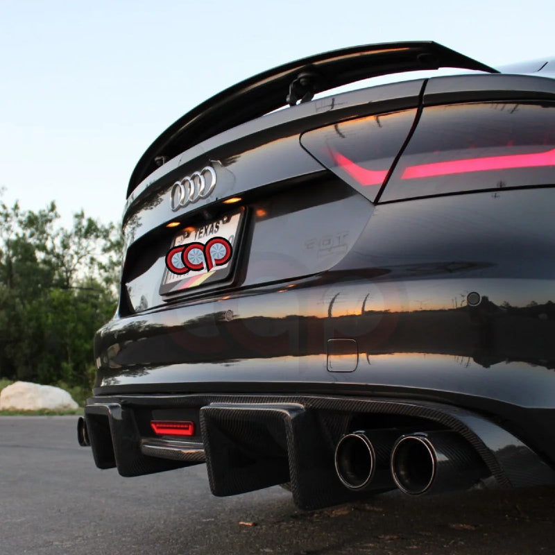 2012-2015 C7 Audi A7 S-Line/S7 - CAP Carbon Fiber Diffuser - V1