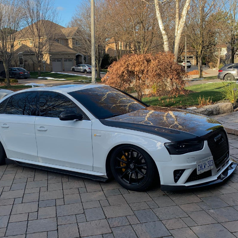 CAP CARBON FIBER SIDE SKIRTS | 2008 - 2021 AUDI S3, S4, S5, S6, S7