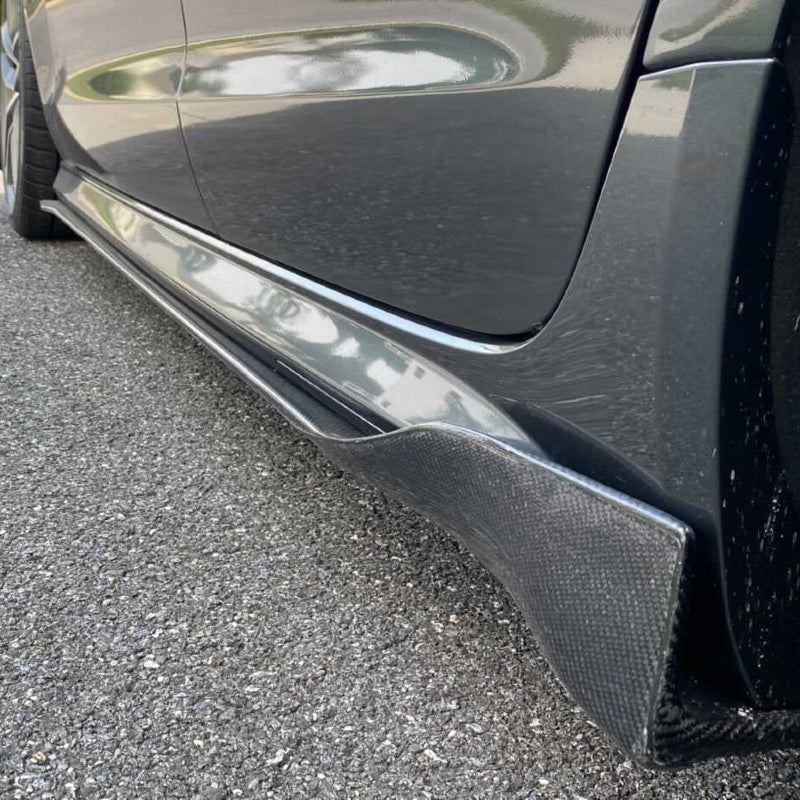 CAP CARBON FIBER SIDE SKIRTS | 2008 - 2021 AUDI S3, S4, S5, S6, S7