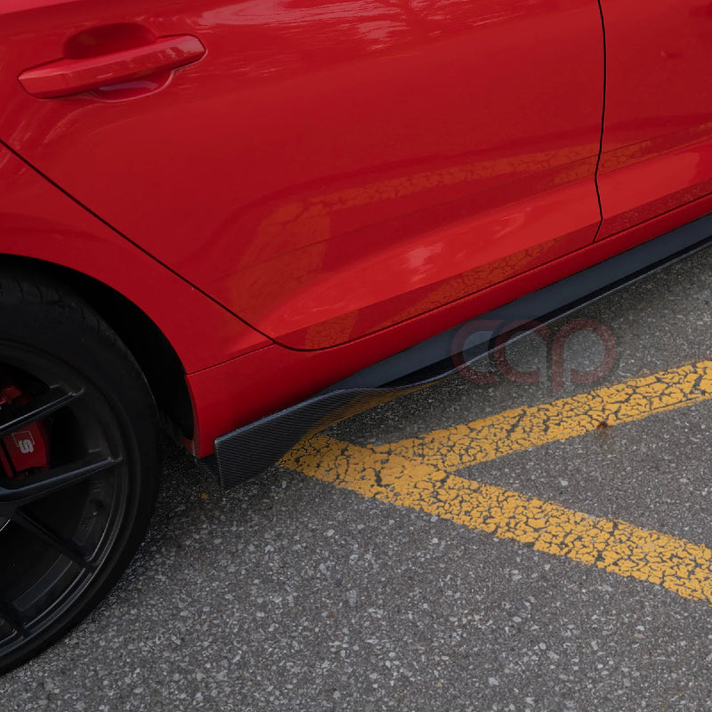 CAP CARBON FIBER SIDE SKIRTS | 2008 - 2021 AUDI S3, S4, S5, S6, S7