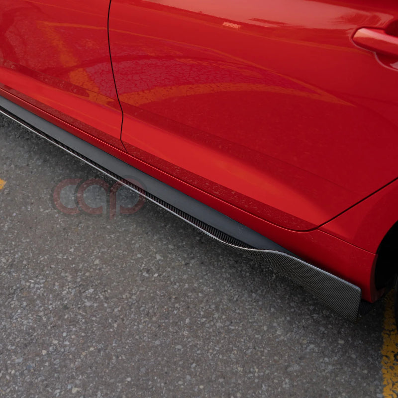 CAP CARBON FIBER SIDE SKIRTS | 2008 - 2021 AUDI S3, S4, S5, S6, S7
