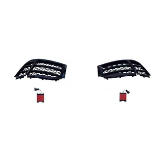 Bumper Accessories for CAP B8 RS5 Bumper Both Sides - Large Fog Grilles Yes Fog Light Resistors