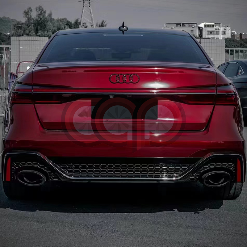 2019-2024 C8 Audi A6/S6 Sedan CAP Rear Bumper & Diffuser Kit | RS C8 RS6 Rear Bumper & Diffuser Kit