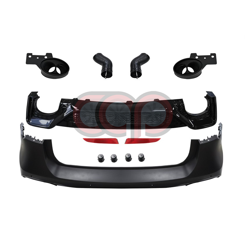 2019-2024 C8 Audi A6/S6 Sedan CAP Rear Bumper & Diffuser Kit | RS C8 RS6 Rear Bumper & Diffuser Kit