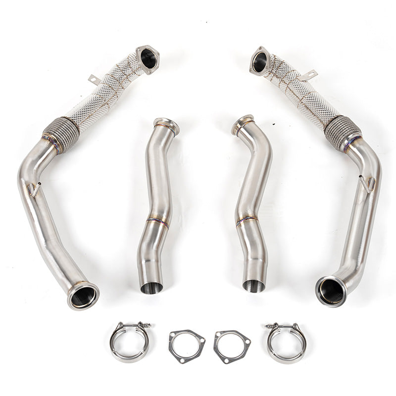 CAP 3.0T Non-Resonated Midpipes for 2018–2024 Audi B9/B9.5 S4 & S5