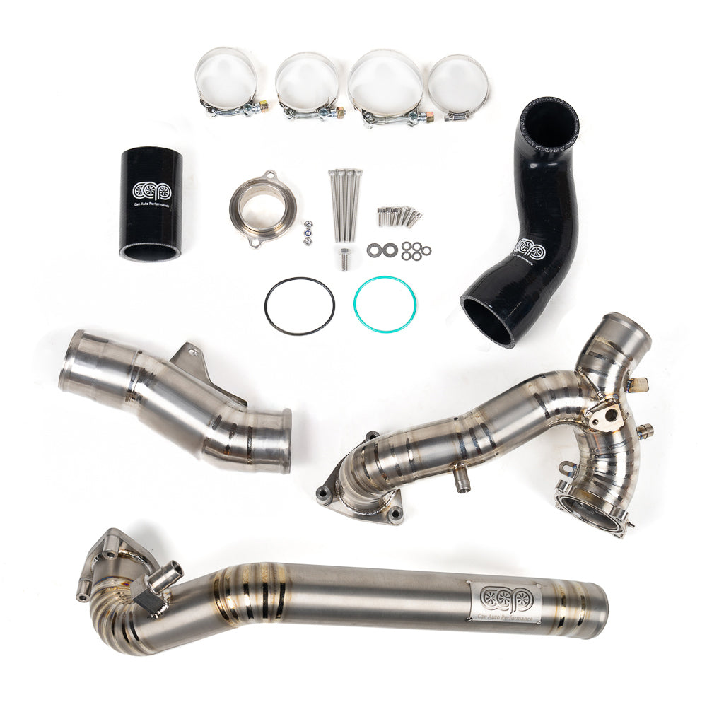 CAP 3.0T Post Throttle Valve Titanium Charge Pipe Kit | 2017-2025 Audi B9/B9.5 S4, S5, SQ5 Ghost