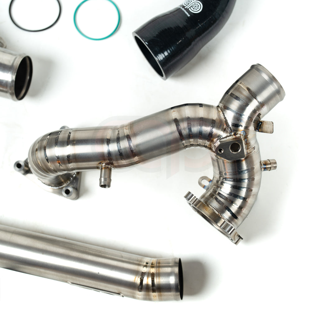 CAP 3.0T Post Throttle Valve Titanium Charge Pipe Kit | 2017-2025 Audi B9/B9.5 S4, S5, SQ5