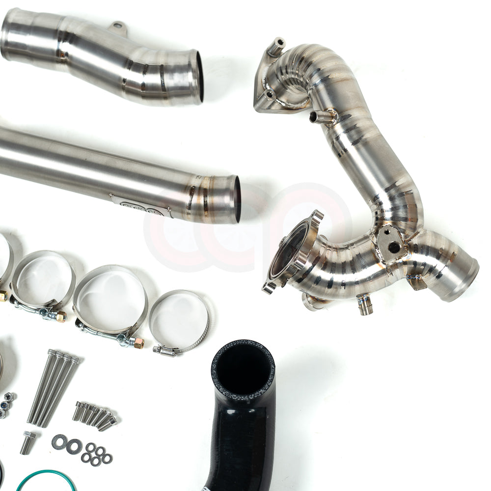 CAP 3.0T Post Throttle Valve Titanium Charge Pipe Kit | 2017-2025 Audi B9/B9.5 S4, S5, SQ5