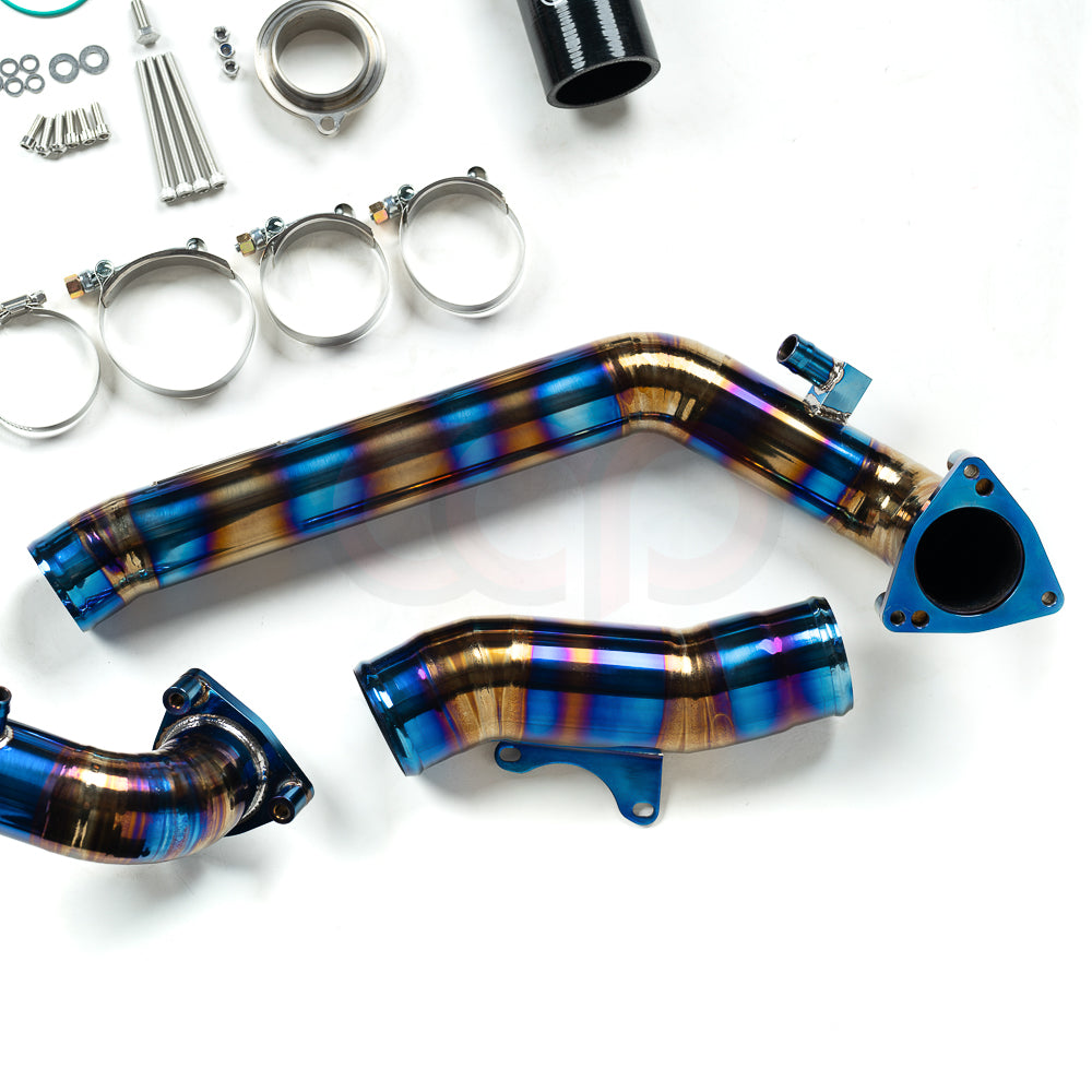 CAP 3.0T Post Throttle Valve Titanium Charge Pipe Kit | 2017-2025 Audi B9/B9.5 S4, S5, SQ5