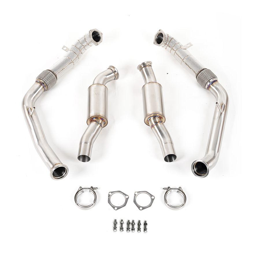 CAP 3.0T Resonated Midpipes for 2018–2024 Audi B9/B9.5 S4 & S5