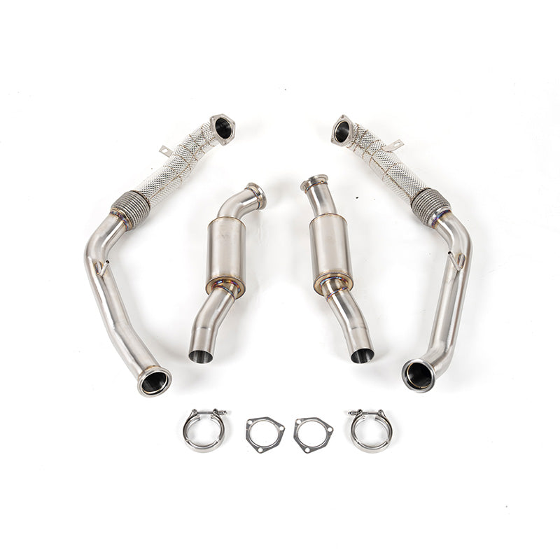 CAP 3.0T Resonated Midpipes for 2018–2024 Audi B9/B9.5 S4 & S5