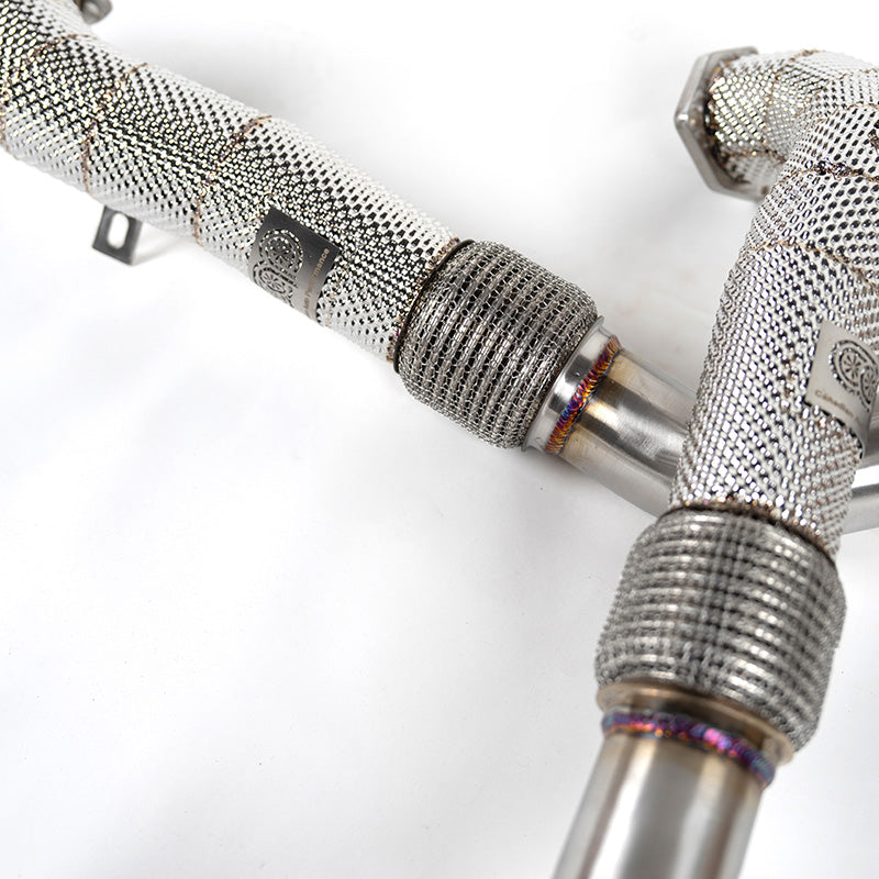 CAP 3.0T Resonated Midpipes for 2018–2024 Audi B9/B9.5 S4 & S5