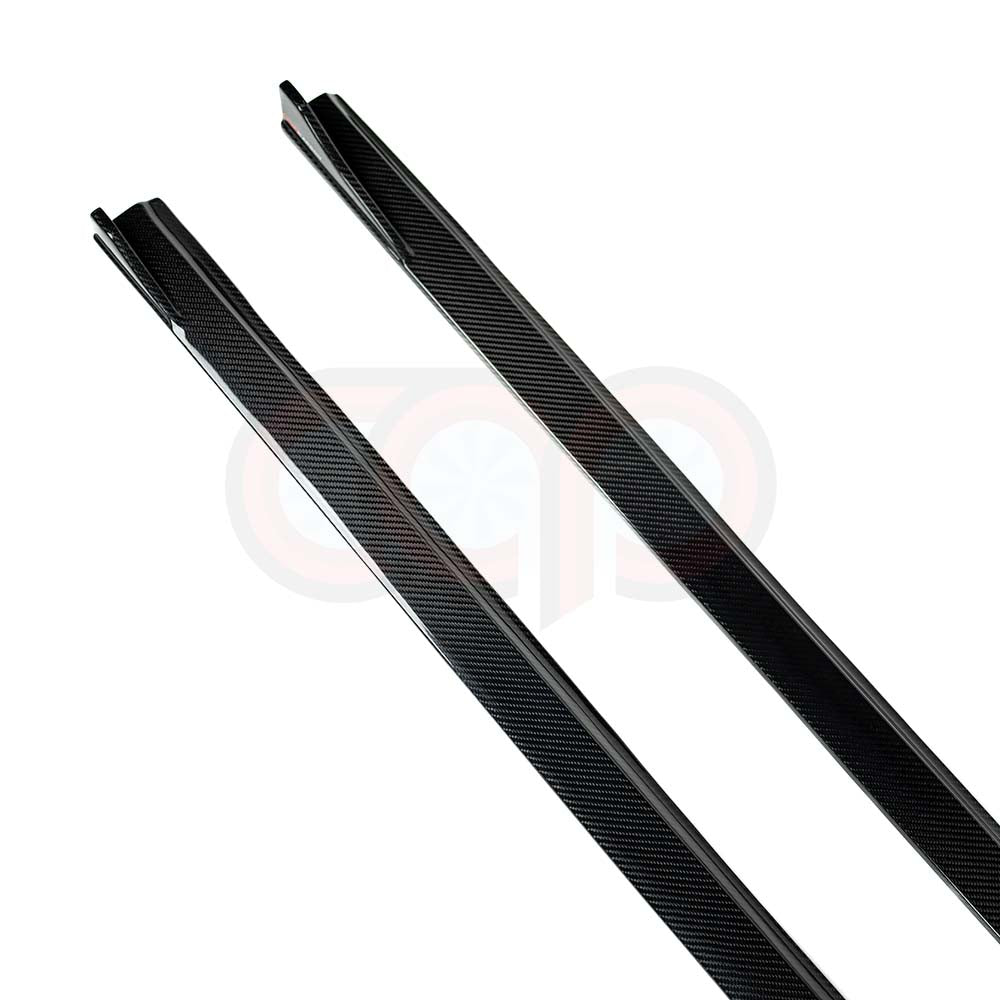 CAP Dry Carbon Fiber Side Skirts | 2020-2025 B9.5 Audi A4 S-Line/S4