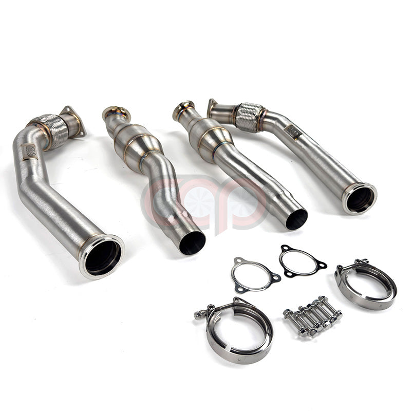 CAP Audi 3.0T Catted Supercharged V6 Downpipes - Version 2 (V2) | 2008-2017 B8/B8.5 S4, S5, A6, A7, Q5, SQ5