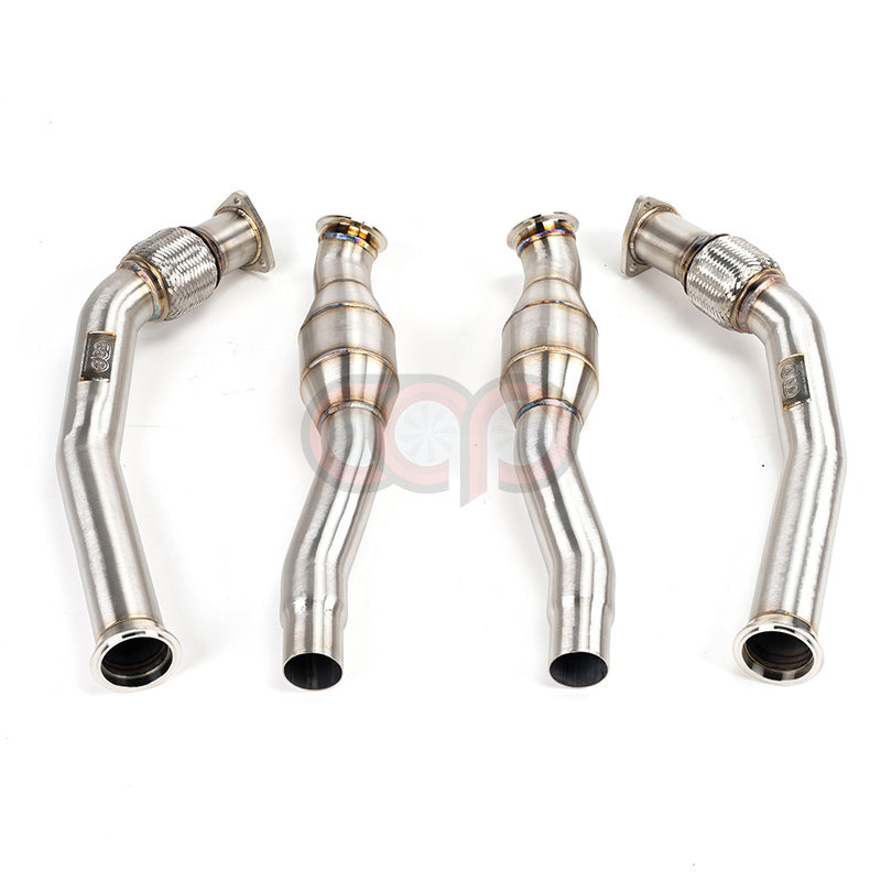 CAP Audi 3.0T Resonated Supercharged V6 Downpipes - Version 2 (V2) | 2008-2017 B8/B8.5 S4, S5, A6, A7, Q5, SQ5