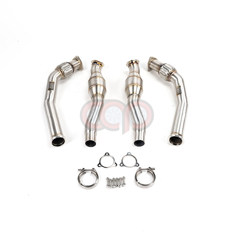 CAP Audi 3.0T Resonated Supercharged V6 Downpipes - Version 2 (V2) | 2008-2017 B8/B8.5 S4, S5, A6, A7, Q5, SQ5