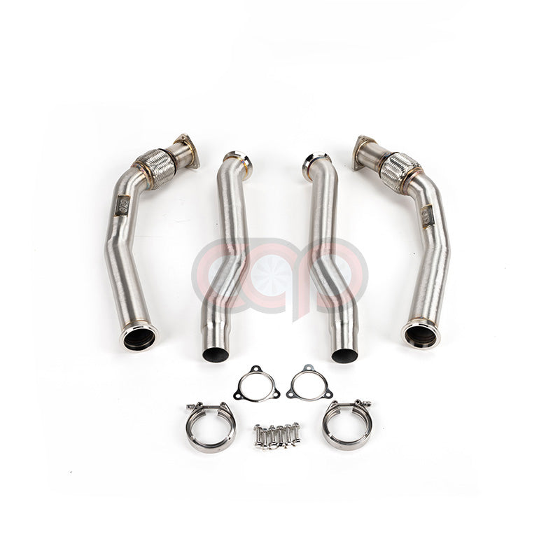CAP Audi 3.0T Non-Resonated Supercharged V6 Downpipes - Version 2 (V2) | 2008-2017 B8/B8.5 S4, S5, A6, A7, Q5, SQ5 Non-Resonated