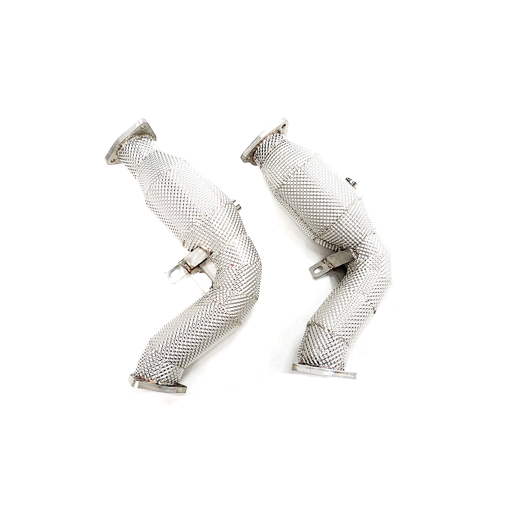 2010-2017 CAP Audi 3.0T Supercharged Catted Test Pipes - Audi B8 S4, S5, A6, A7, A8, Q5, SQ5 Heat Shield Yes - Hardware Install Kit