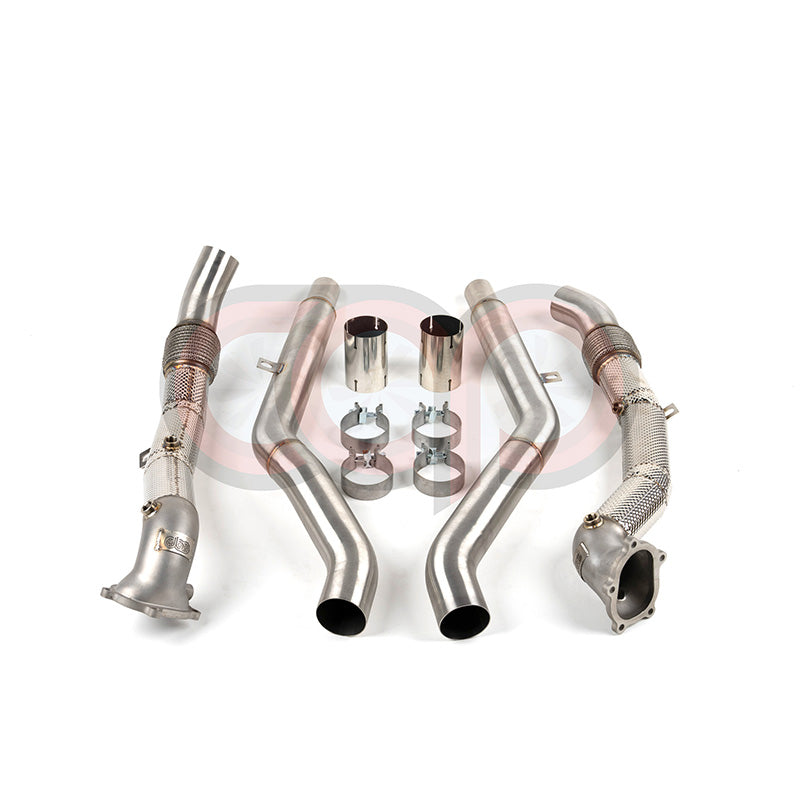 2013-2018 CAP Audi C7/C7.5 S6/RS6/S7/RS7/A8/S8 4.0T Cast Downpipes & Midpipes Exhaust Combo - V2