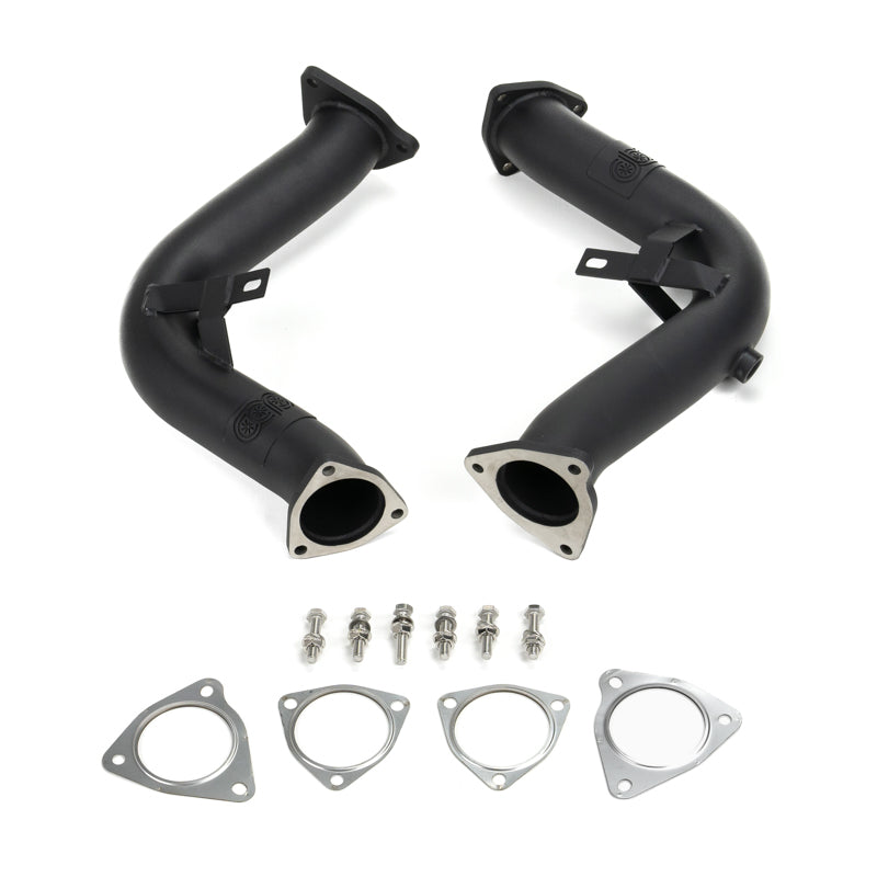 CAP Can Auto Performance Audi 3.0T Supercharged Test Pipes - Audi B8 S4, S5, A6, A7, A8, Q5, SQ5 Black Ceramic Coating Yes Gaskets & Bolts