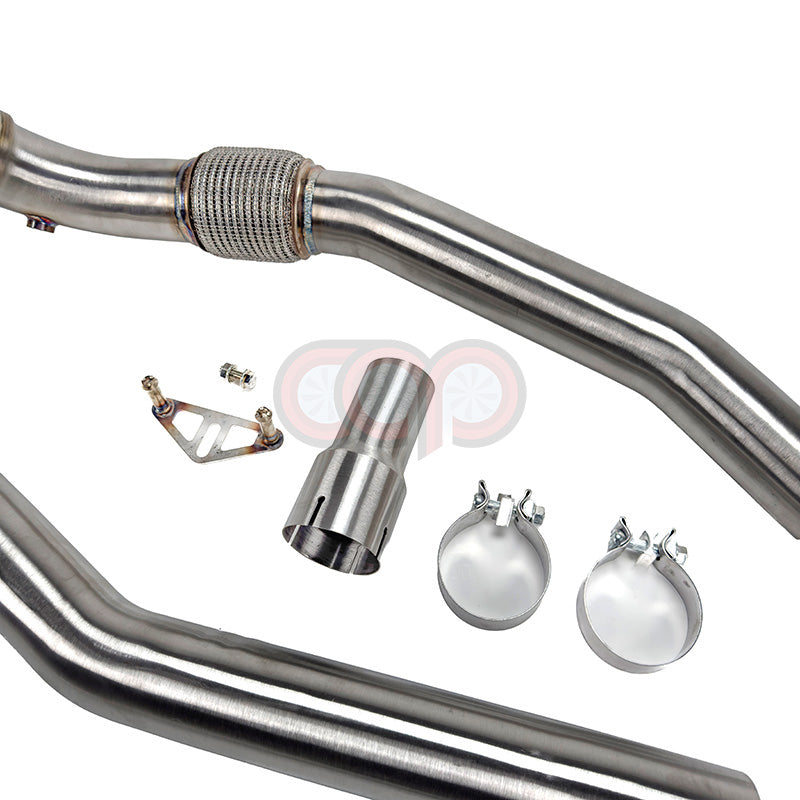 CAP VW Audi 3" 2.0T Downpipe - 2015-2021 Volkswagen MK7 Golf R, 8V Audi A3/S3 AWD