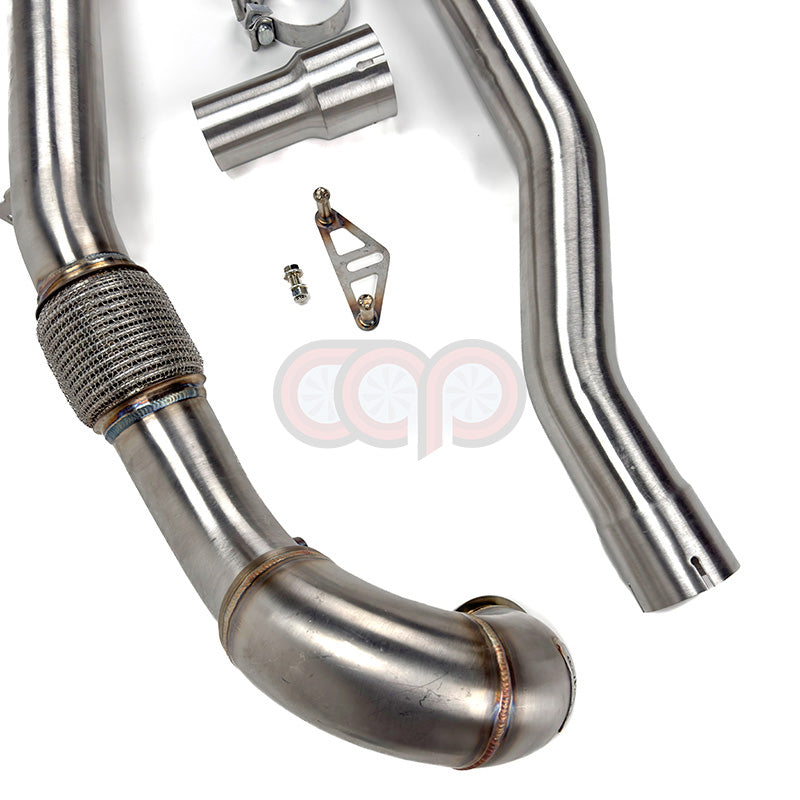 CAP VW Audi 3" 2.0T Downpipe - 2015-2021 Volkswagen MK7 Golf R, 8V Audi A3/S3 AWD