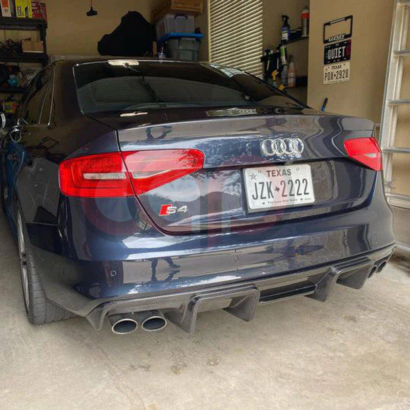 2013-2016 B8.5 Audi A4 Non S-Line - CAP Carbon Fiber Rear Diffuser - V1