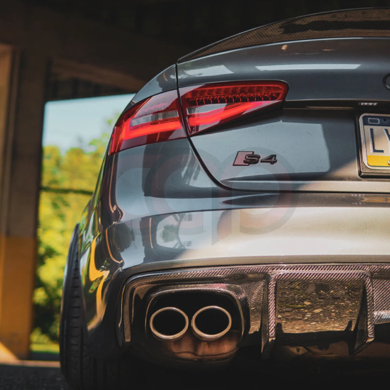 2013-2016 B8.5 Audi A4/S4 - CAP Carbon Fiber Rear Diffuser Without LED Brake Light - V1